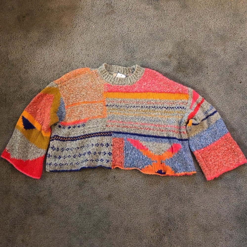 Colorful Patchwork Sweater